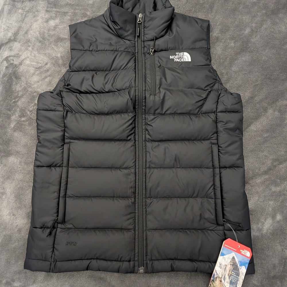 The North Face Mens Black Puffer Vest - Small